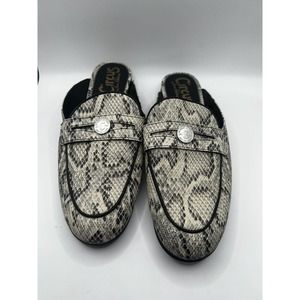 Circus by Sam Edelman Womens Hal Animal Snake Print mules shoes sz 9.5M